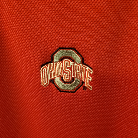 Men's NCAA Ohio State University Columbia Short Sleeve Polo Medium - Picture 2 of 4